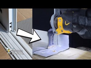 Cutting Door Frame with the Oscillating Multi Tool! How to Cut Door Frame Threshold