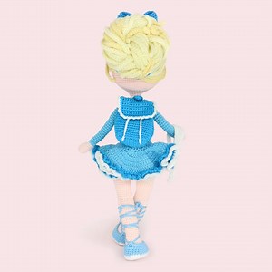 Explore ballet magic you can create with your hands! https://crochetree.com/products/ballerina-snow-queen-crochet-doll-pattern | Crochetree