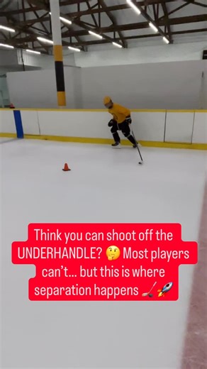 🚨 Wanna unlock one of the HARDEST skills in hockey? 🚨 Backhand UNDERHANDLING in stride → to forehand shot 💥 This move separates the average from the ELITE. ✅ Key details to master: • Control your top hand = control your blade 🎯 • Keep hands elbows AWAY from your body → freedom to move 👐 • Surround the puck with your feet hands → stay in full control 🏒 • Transition smooth from backhand carry → forehand release ⚡ Shooting off the Underhandle is one of the TOUGHEST skills to learn. It demands