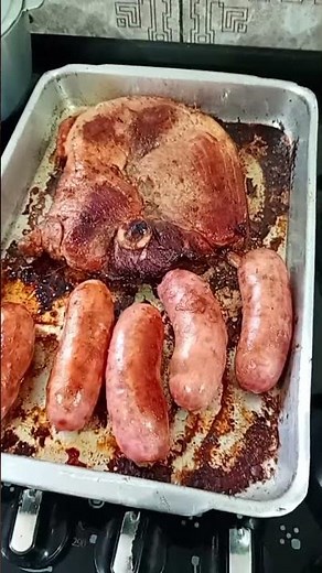 Roast Pork Leg with Tuscan Sausage. So Delicious ❤️❤️❤️