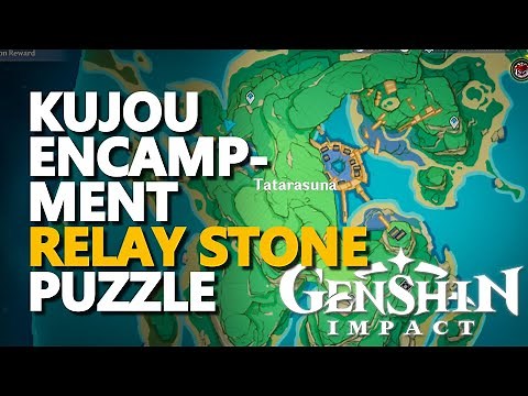 Kujou Encampment Relay Stone Puzzle Genshin Impact