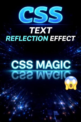 CSS Text Reflection Effect.