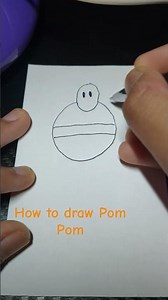 how to draw Pom Pom #homestarrunner #art #shorts