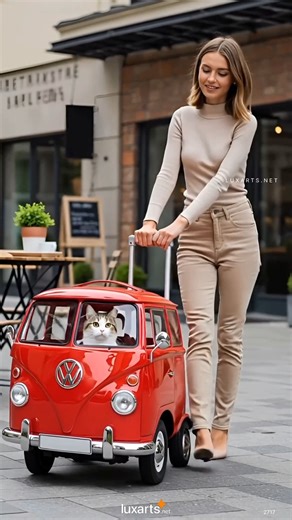 LuxArts on Instagram: "I'm gonna need a VW Bus pet trolley bag immediately! 👏👏"