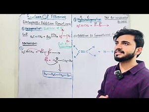 11.8 & 8.1 Reactions Of Alkenes | Mechanism Of Electrophilic Add | Halogenation & Hydrohalogenation