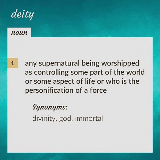 Deity | meaning of Deity