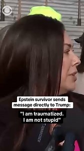 Haley Robson, one of convicted sex offender Jeffrey Epstein's accusers, said she wanted to deliver a message directly to President Trump. "While I do understand that your position has changed on the Epstein files and I'm grateful that you have pledged to sign this bill, I can't help to be skeptical of what the agenda is. So, with that being said, I want to relay this message to you: I am traumatized. I am not stupid," said Robson, who was 16 when she says she met Epstein. Trump had opposed the r