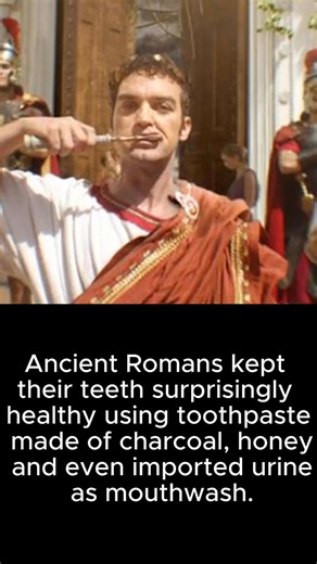 Roman toothpaste was no ordinary mix it blended bone charcoal, mouse brains, and imported urine. Applied with twigs and sweetened with honey, this mix helped Romans keep their teeth impressively healthy. In Pompeii, only one-third of skeletons showed missing teeth. | Lost in History