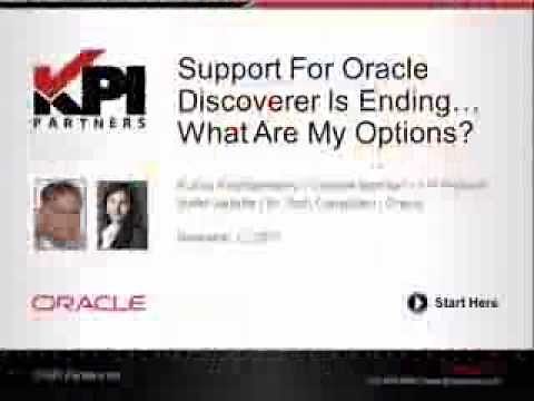 PT 1: What Is Oracle Discoverer? [Support For Oracle Discoverer Is Ending... What Are My Options]