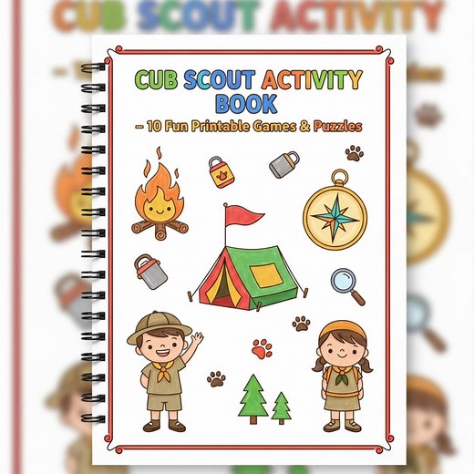 Cub Scout Activity Book – Printable Games & Puzzles (PDF) - Etsy