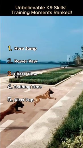 Unbelievable K9 Skills! Training Moments Ranked! 🐶🐕🐕‍🦺 #shorts #ranked #pets #k9