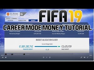 FIFA 19 Career Mode Tutorial: How To Get 1 BILLION Transfer Budget!