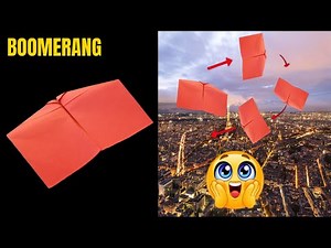 Amazing Boomerang Paper Airplane 😍 | It Flies Back to You