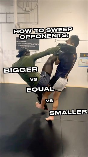 How to Sweep Opponents: BIGGER, Equal or Smaller 📝 (3 variations)