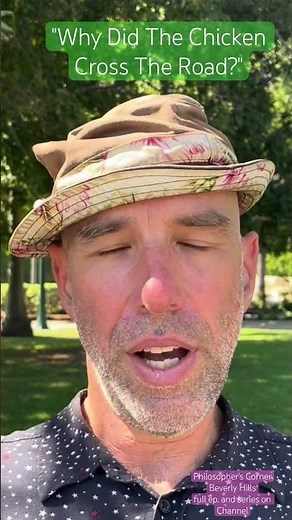 "Why did the chicken cross the road?"￼