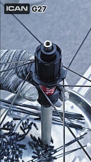 Drive Side Spoke Threading - Building the G27 Gravel Wheelset.#icancycling #g27