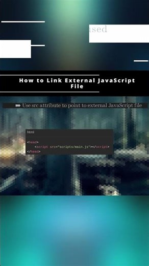 🧬 JavaScript 🧬 How to Link External JavaScript File 🧬 #shorts #KGRDevShorts #HowToJavascript