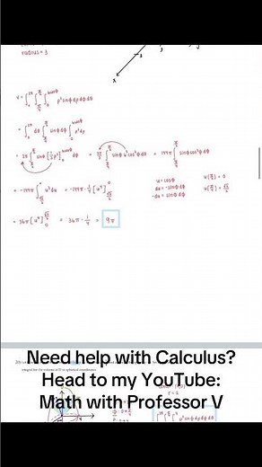 Gorgeous 🤩 HW Calculus 3 Tutorials on #mathwithprofessorv #calculusvideos #integration #calculus