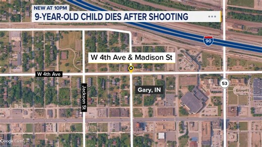 9-year-old child dies after being shot at home in Gary, Indiana, police say