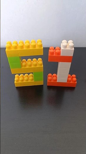 Satisfying DIY Building Blocks Number Fifty-One 🔢 Lego Ice Cream | Tutorial #shorts