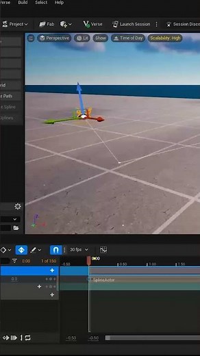 Animating an object along the spline in the sequencer makes it easy to control its movement! #shorts