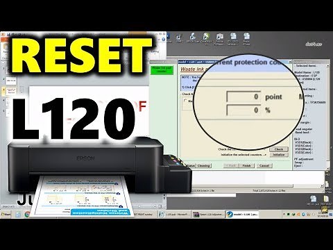 HOW TO RESET EPSON L120 WASTE INKPAD COUNTER 100% Working!