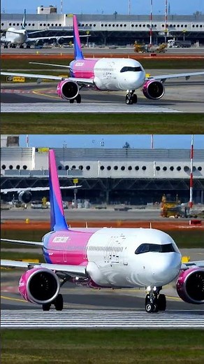 AIRBUS A321NEO WIZZAIR LINEUP MILANO MALPENSA AIRPORT