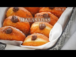 SOFT & Fluffy Nutella Filled MALASADAS | Portuguese Doughnuts