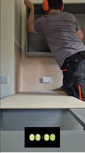 Flat Pack Kitchen Unit Installed in Under 60 Seconds ⏱️ | Professional Kitchen Fitters