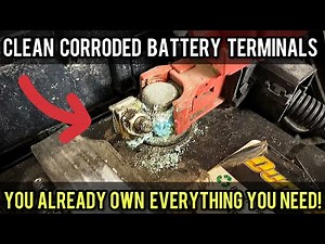 EASILY clean corroded battery terminals FAST with household products you already have