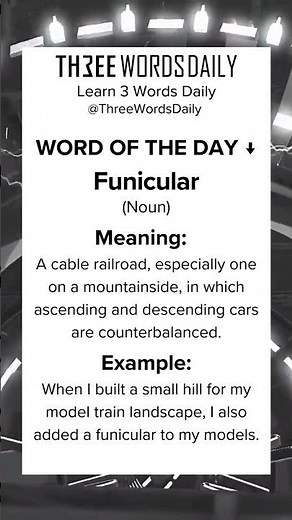 Learn what Funicular means.