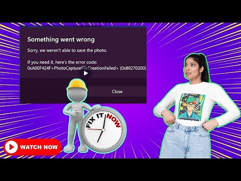 Fix "Something Went Wrong, Sorry, We Are Not Able to Save the Photo" Error on Windows 11