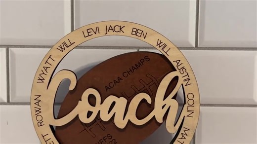 Football Coach Gifts Laser Engraved Personalized Gift Award Plaque - Custom Football Gifts for Football Player Coach Gift - Thank You Gift - Etsy