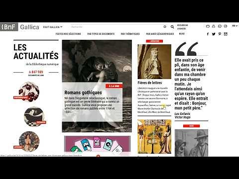 Gallica (BnF) - Tutoriel