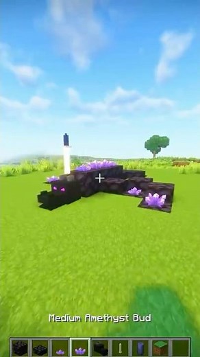Minecraft Ender Dragon Statue Build Tutorial! 🐉 #shorts