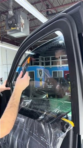 Satisfying Window Tint install (wait for the finish) 🎯 #windowtint #asmr #cartint #fyp