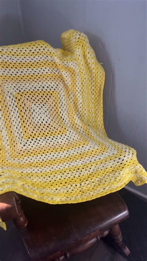 Final project completed for 2025 #crochet #crochetblanket #grannysquareblanket