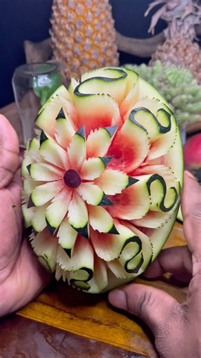 Simple Watermelon 🍉🍉Carving Cutting Design Skill #shorts #cuttingskills #carving #watermelon#fruit