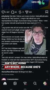 FELICIA WILL REPRESENT SWEDEN IN VIENNA - THEY ALL SIGNED A CONTRACT !! #EUROVISION2026 #EUROVISION