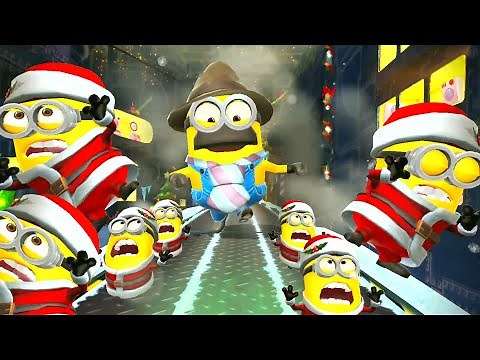 Minion Rush SPECIAL MISSION: Christmas Champaign - Minion Rush Dad Minion at Holiday Lab | FHD