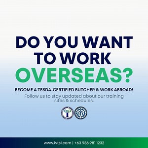 Do you want to work overseas? Become a TESDA-certified butcher & work abroad! Choose IVTSI as your butchery training partner and be on your first step in becoming a certified Butcher! Follow us to stay updated about our training sites & schedules. . . . #butcheryschool #butcher #ivtsi #butcheryph #butcherph #tesda #tesdaaccredited #training #butchertraining | IVTSI - Butchery Training School Philippines