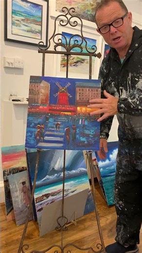 Moulin Rouge, Paris | Original Oil Painting by Michael Murphy #originaloilpainting