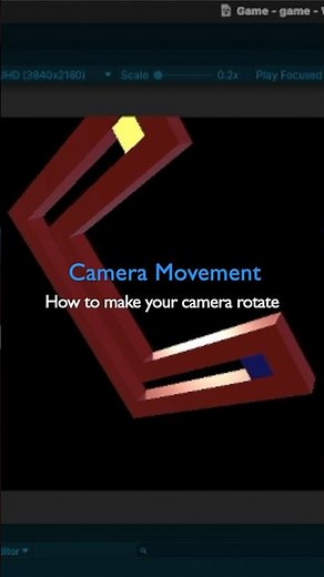How to make your camera rotate in unity #tutorial #gamedevelopment #unity