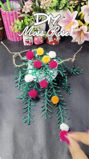 DIY moss Rose 🌹 #diy #craft #craftideas #art #artandcraft #handmade #homedecor #youtubeshorts