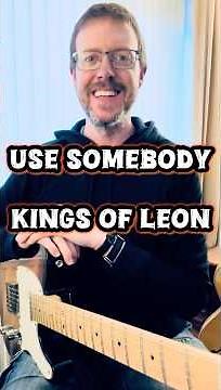 20-second guitar challenge! 🎸 Learn how to play the riff from ‘Use Somebody’ by Kings Of Leon