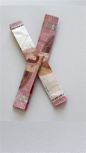 Fold Money X - Fold the letter X out of money #foldmoney #diy #moneygift