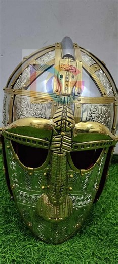 Sutton Hoo Helmet Replica – Medieval Anglo-saxon Artifact, Burial Ship Helmet, Historic Ornament Collectible - Etsy