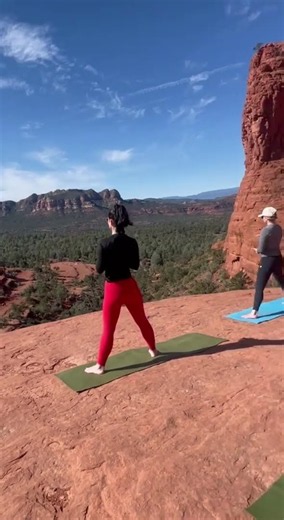 The balance between chill mind and energized spirits. Vortex Yoga Hiking In Sedona