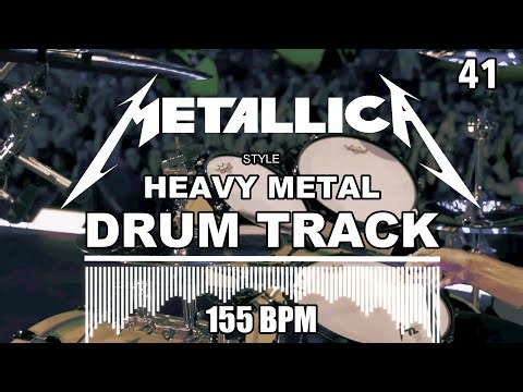 Heavy Metal Drum Track I Metallica Style I 155 BPM I Full Arrangement
