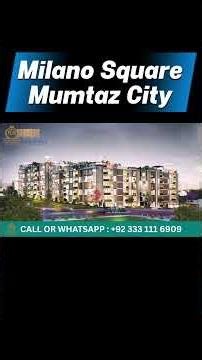 Milano Square Mumtaz City Latest Update 2026
